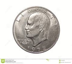 American One Dollar Coin Eisenhower Editorial Image Image