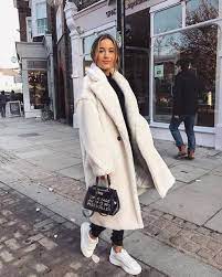 Winter Style Inspo Teddy Coat Long Oversized Cosy Keep Warm White Coat Winter 2019 Trends Wintertren Casual Winter Outfits Fall Fashion Coats Winter Outfits