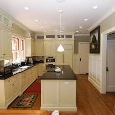 Create a t shaped support brace to help hold up your panel as you attach it to the ceiling. Kitchen Beadboard Wainscoting Houzz