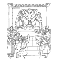 Hanukkah houses printable coloring page via aish.com is a really love illustration. Hanukkah Coloring Pages Surfnetkids