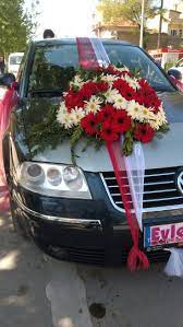 Pin By Azmi Bircan Bircan Cicekcilik On Weddingdecoration Car Decorations Diy Wedding Car Deco Vintage Wedding Car Decoration