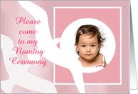 Choosing a child's name is an important task for parents. Baby Naming Ceremony Invitations From Greeting Card Universe