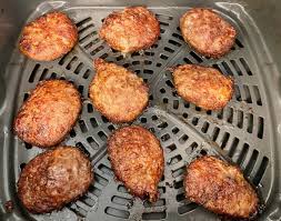 As long as you're not frying your foods in vegetable shortening or lard, there's nothing particularly so in a sense, touting the health benefits of an appliance designed to cook french fries (or chicken wings or. Air Fryer Sausage Patties In 8 Minutes Air Fryer Fanatics