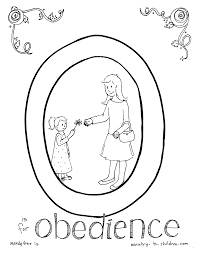 Children will enjoy completing this interactive bulletin board/coloring activity and seeing how they can put jesus first with their words, actions, thoughts, and life. Obey Children Coloring Page Coloring Home