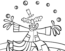 Desenho De Palhaco Malabarista Para Colorir Colorir Com