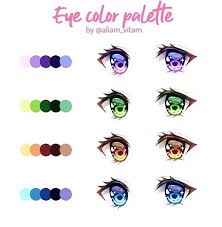 Eye Palette Anime Eye Drawing Palette Art Eye Drawing