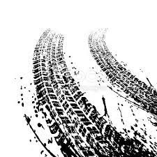 Black Grunge Tire Tracks Stock Vector Art 680244792 Istock Tire Tracks Black Grunge Tire Art