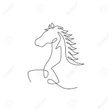 Now, draw a plastic grocery bag containing five oranges. Single Continuous Line Drawing Of Jumping Elegant Horse Company Royalty Free Cliparts Vectors And Stock Illustration Image 154547126