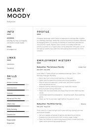 19 Babysitter Resume Examples Writing Guide 2020 Pdf