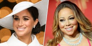 Meghan Markle talks to Mariah Carey