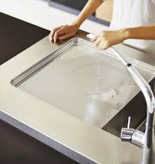 水栓で直接水を流すこともできるよう34mmの深さを確保した クラフツマンデッキシンク 資料 クリナップ シンク キッチン アイランド テーブル キッチンアイデア