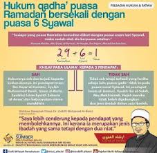 Niat ganti puasa ramadhan dan puasa 6 syawal. Hukum Qadha Puasa Ramadan Bersekali Dengan Puasa 6 Syawal Ramadan Happy Father Sday Good Advice