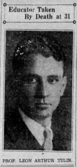 Professor Leon Arthur Tulin (1901-1932)