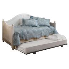 Hillsdale Furniture Augusta White Day Bed With Suspension Deck And Roll Out Trundle 1434dblhtr The Home Depot In 2020 Wood Daybed Hillsdale Furniture Furniture