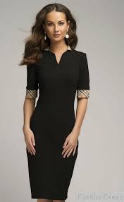 Black Dress Shirt Collar Fitted Dress Day Jersey Dress Knee Length Women Cheap Dresses Cheap Bodycon Dress Fashion Clothes Women