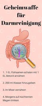 Mit Nur 2 Zutaten Kannst Du Eine Effektive Naturliche Darmreinigung Machen Die Wirkung Von Flohsamenschalen Ist Health And Nutrition Daily Health Tips Health