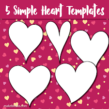 five free printable heart templates make breaks