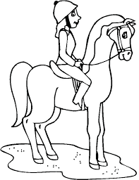 Download and print free girl riding a horse coloring pages to keep little hands occupied at home; Horseback Riding Girl Riding Horse Coloring Pages
