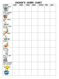 this is the chore chart i came up with for my 5 and 3 year