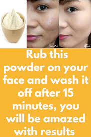 Rub This Powder On Your Face And Wash It Off After 15 Minutes You Will Be Amazed With Results For This Facial Bleach You Will Need C Face Facial Masks Facial