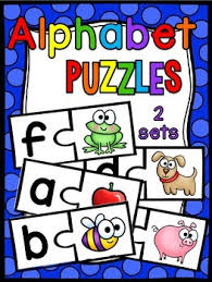 Puzzle format that combines pictures with letters. Letter To Picture Puzzle Match Worksheets Teaching Resources Tpt