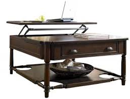Paula deen home down home visitin coffee table with lift top contemporary setup for a classy and elegant living room furnished with a square coffee table made out of dark walnut wood with an additional shelf on the bottom and a drawer for storage which is sure to come in handy. Universal Furniture Paula Deen Down Home Visitin Table In Molasses 193801 Code Univ20 For 20 Off