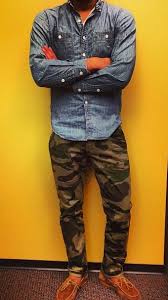 How Gq Are You Add Some Killa Camo Chambray Fashion Menswear Mens Outfits