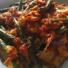 Traditionally made using water buffalo meat. Balado Terong Udang Kacang Panjang By Sri Ningsih