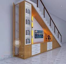 Desain ruang tv minimalis modern cek bahan bangunan. Lemari Tv Bawah Tangga Multiplek Hpl Minimalis Miniuty Furniture
