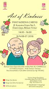 Rekening operasional stt makedonia : Act Of Kindness At Caritas Nursing Home Baksos Di Panti Werdha Caritas Slashstyles Blog