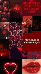 Pretty on the outside, tough also on the outside. Red Aesthetic Collage Wallpapers In 2021 Red Aesthetic Collage Red Aesthetic Aesthetic Collage Wallpaper