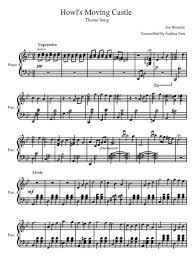 Joe Hisaishi Merry Go Round Of Life Piano Sheet Music Howl S Moving Castle Theme Song Piano Sheet Music Sheet Music Anime Sheet Music Piano Sheet Music