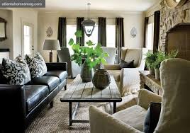 But by adding comfy touches like throws and my furniture, just to be transparent, is not real leather. Home Tour A Showhouse With Style And Soul Leather Couches Living Room Black Couch Living Room Leather Sofa Living Room