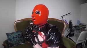 Trailer Heavy Rubber Mask, Solo Pleasure By Miss Maskerade In Latex Corset  Gagged Playing With Dildo