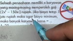 Maybe you would like to learn more about one of these? Diferensial Soal Cerita Biaya Minimum Youtube