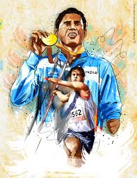 At the 2016 summer paralympics in rio de janeiro, he. Artstation Devendra Jhajharia Sport Illustration Shreedhar Sutar