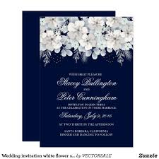 Wedding Invitation White Flower Sakura Navy Blue Zazzle Com Zazzle Wedding Invitations Wedding Invitations Invitations White