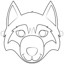 Just click on the icons, download the file(s) and print them on your 3d printer. Wolf Mask Coloring Page Printable Animal Masks Animal Mask Templates Animal Masks For Kids