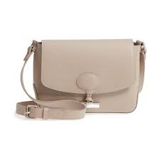 Roseau Leather Crossbody Bag By Longchamp A Sleek Bamboo Shaped Metal Toggle Accents The Rounded Flap Of A Crosshatch Crossbody Bag Bags Leather Crossbody Bag