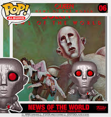 Queen news of the world. Queen News Of The World Metallic Funko Pop Albums Vinyl Figure Popcultcha