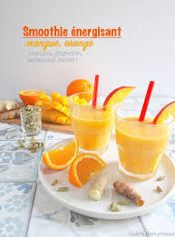 Winter Boosting Orange Mango Smoothie Turmeric Ginger Cardamom Baobab Smoothie D Hiver Energisant Mangue Orange Car Curcuma Mangue Boisson Au Curcuma