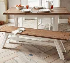 Please call our professional sales staff to help please don't hesitate to ask us to customize this barn wood dinning furniture. Hart Reclaimed Wood Dining Bench Pottery Barn