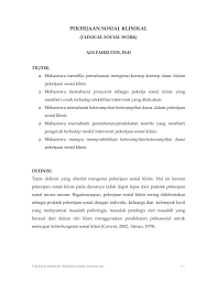 Fakta sosial bersifat umum, dalam arti tersebar merata dan menjadi milik kolektif, bukan sekadar hasil penjumlahan beberapa fakta individu. Pdf Pekerjaan Sosial Klinikal Clinical Social Work