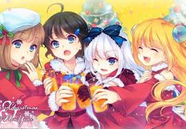 Anime that's perfect for christmas can put anyone in the holly jolly spirit or even just serve as a even after christmas has come and gone, these anime will still be there to keep you as festive as. Christmas Party Other Anime Background Wallpapers On Desktop Nexus Image 1192197