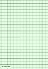 printable graph paper light green one inch grid a4