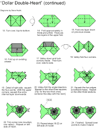 Double Heart Dollar Bill Origami Food Ideas Dollar Bill Origami Origami Heart Dollar Heart Origami