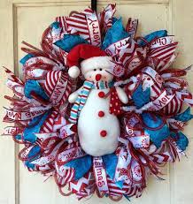 I'm going to bend a hanger. Merry Christmas Wreath Blue And Red Christmas Wreath Christmas Wreath Retro Door Hanger Mesh Wreath Christmas Home Living Wreaths Door Hangers Delage Com Br
