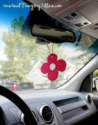 Make Your Own Car Air Freshener In Minutes One Good Thing By Jillee Diy Cleaning Products Air Freshener Car Freshener