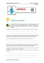 Sinónimos y analogías en español agrupados por significado. Sinonimos Y Antonimos Aprender En Casa