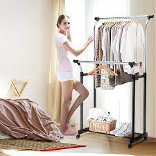 Maybe you would like to learn more about one of these? Adjustable Double Rail Garment Rack Rolling Clothes Hanger Heavy Duty Walmart Canada